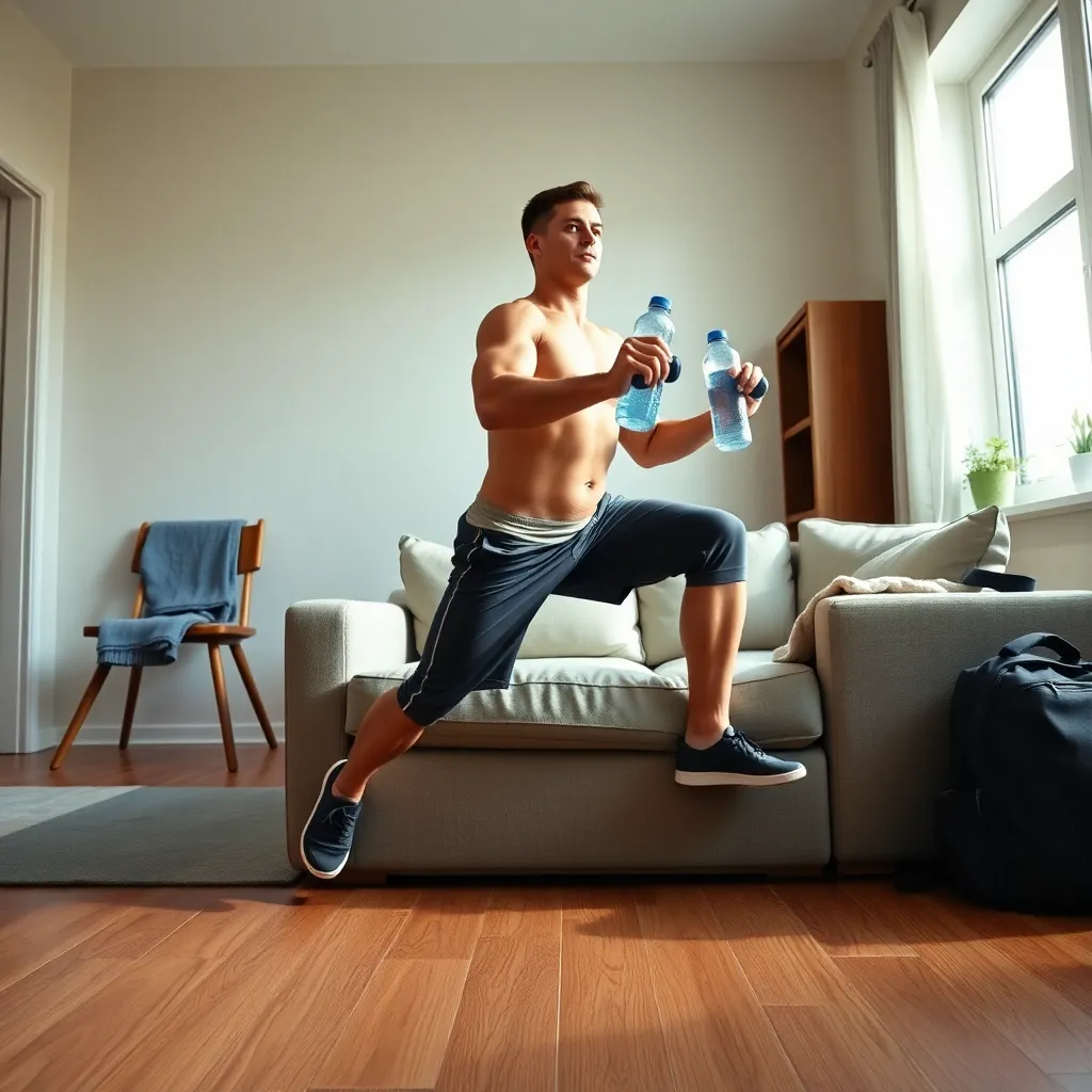 Домашний фитнес: как превратить мебель и вещи в инвентарь